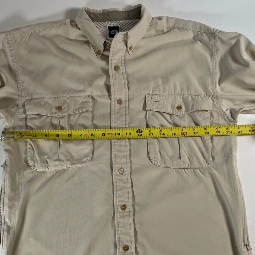 The North Face Tan Long Sleeve Casual Button Down Shirt